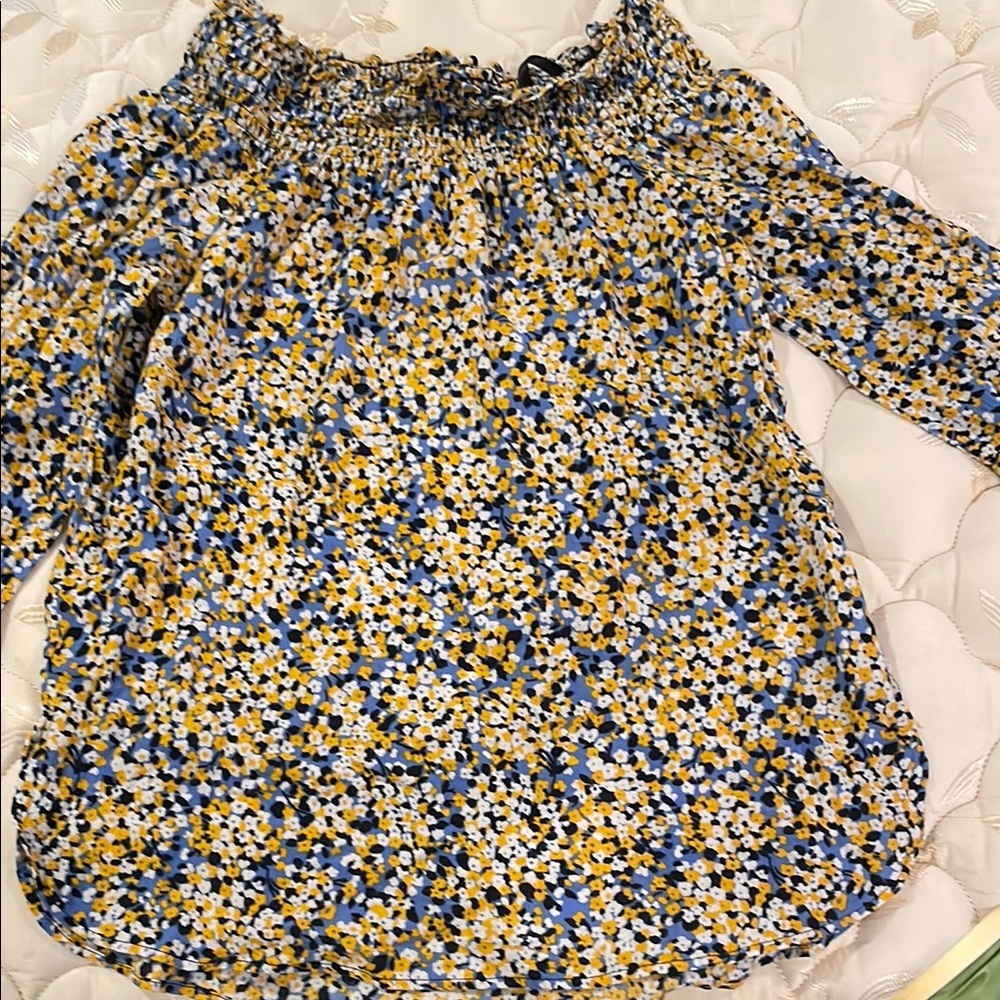 MK Floral Off-Shoulder Women's Top